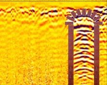 Imagen de Georadar de un pozo encontrado en Jalisco con edición